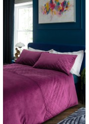 Hamilton Velvet Duvet Cover And Pillowcase Set