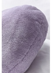 Super Soft Heart Faux Fur Cushion