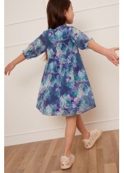 Chi Chi London Girls Watercolour Floral Printed Dress