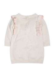 M&Co Cream Knitted Dress With Tights