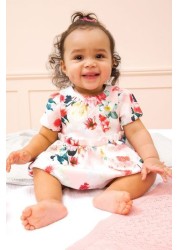 Lipsy Baby Puff Sleeve Dress With Matching Knicker