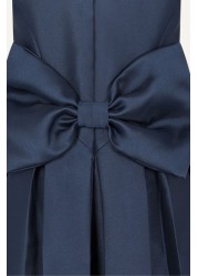 Monsoon Blue Katharine Duchess Twill High-Low Dress