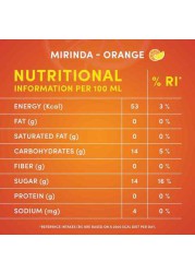 Mirinda Orange  Carbonated Soft Drink  Plastic Bottle  2.28L
