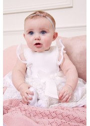 Lipsy Baby Lace Frill Christening Dress