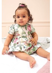 Lipsy Baby Puff Sleeve Dress With Matching Knicker