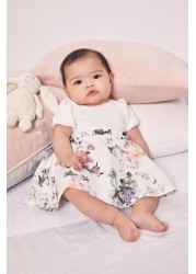 Lipsy Baby Puff Sleeve Dress With Matching Knicker