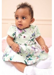 Lipsy Baby Puff Sleeve Dress With Matching Knicker
