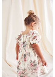 Printed Puff Sleeve Dress (3mths-8yrs)