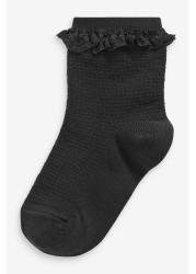 2 Pack Cotton Rich Ruffle Ankle Socks