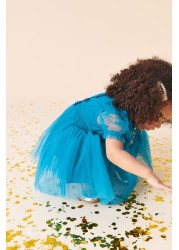 Embellished Mesh Collar Dress (3mths-8yrs)