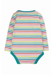 Frugi Natural Organic Rainbow Stripe Betty Bodysuit