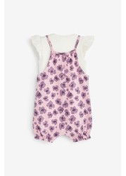 Baby 2 Piece Dungarees And Bodysuit Set (0mths-2yrs)