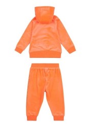 Juicy Couture Orange Velor Tracksuit Zip Through Hoodie and Joggers Set</br>