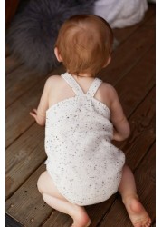 The Little Tailor Oatmeal Knitted Baby Romper Bodysuit