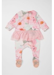 Angel & Rocket Pink Flora Tutu Onesie & Hat