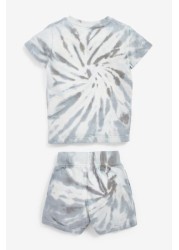 Tie Dye Towelling T-Shirt And Shorts Set (3mths-7yrs)