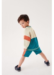 Colourblock Jersey Sweatshirt & Short Set (3mths-7yrs)