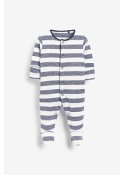 3 Pack Star Stripe Sleepsuits (0mths-2yrs)