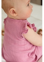 Baby Woven Crinkle Romper (0mths-2yrs)