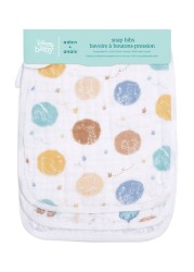 aden + anais Cotton Muslin Disney Baby Snap Bibs 3 Pack