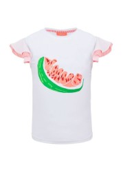 Sunuva White Watermelon Short Sleeve Rash Vest