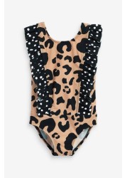 Myleene Klass Tan Brown Leopard Print Swimming Costume