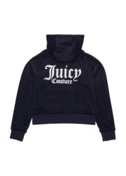 Juicy Couture Blue Juicy Velour Raglan Hoodie