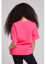 Juicy Couture Pink Boxy Crop T-Shirt