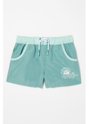 FatFace Girls Green Sunshine Boardies