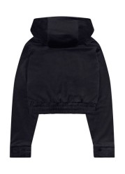 Juicy Couture Black Velour Quarter Zip Hoodie