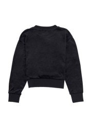 Juicy Couture Black Juicy Velour Crew Sweater