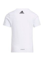 adidas Little Kids White Sportswear Tech T-Shirt