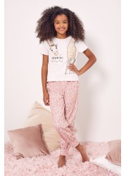 Lipsy Short Sleeve Long Leg Pyjama Set