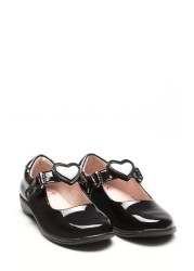 Lelli Kelly Black Patent Heart Shoes