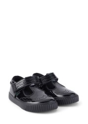 Kickers Infants Tovni Brogue T-Bar حذاء جلد لامع