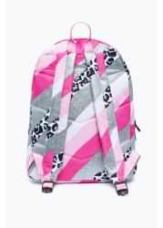 Hype. Pink Glitter Leopard Wave Backpack