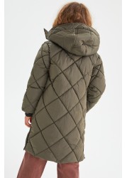 Shower Resistant Quilted Padded Coat (3-16yrs)