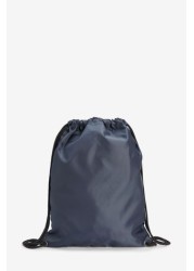 School Drawstring Bag with internal Zip Pocket