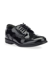 Start-Rite Brogue Snr Black Patent Leather Smart School Shoes