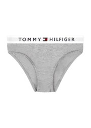 Girls Grey/White Cotton Bikini Knickers Two Pack