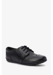 School Leather Lace-Up Brogues Narrow Fit (E)