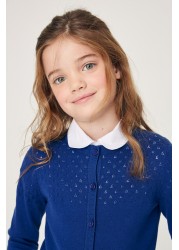 Pointelle Detail School Cardigan (3-16yrs)