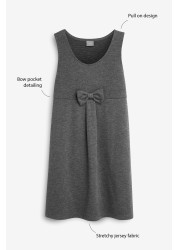 Jersey Bow School Pinafore (3-14yrs)