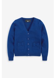 Bow Pocket School Cardigan (3-16yrs)