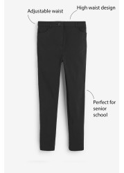 Skinny Fit Stretch High Waist School Trousers (9-17yrs)