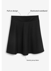 Jersey Pull-On Waist School Skater Skirt (3-17yrs)