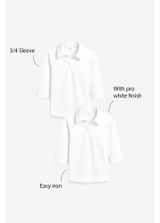 2 Pack Cotton Stretch 3/4 Sleeve Jersey Blouses (3-16yrs)