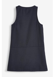 مدرسة Zip Front Pinafore (3-14 سنة) قياسية