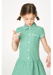 Drop Waist Gingham School Dress (3-14yrs)