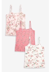 3 Pack Oriental Strappy Cami Vests (1.5-16yrs)